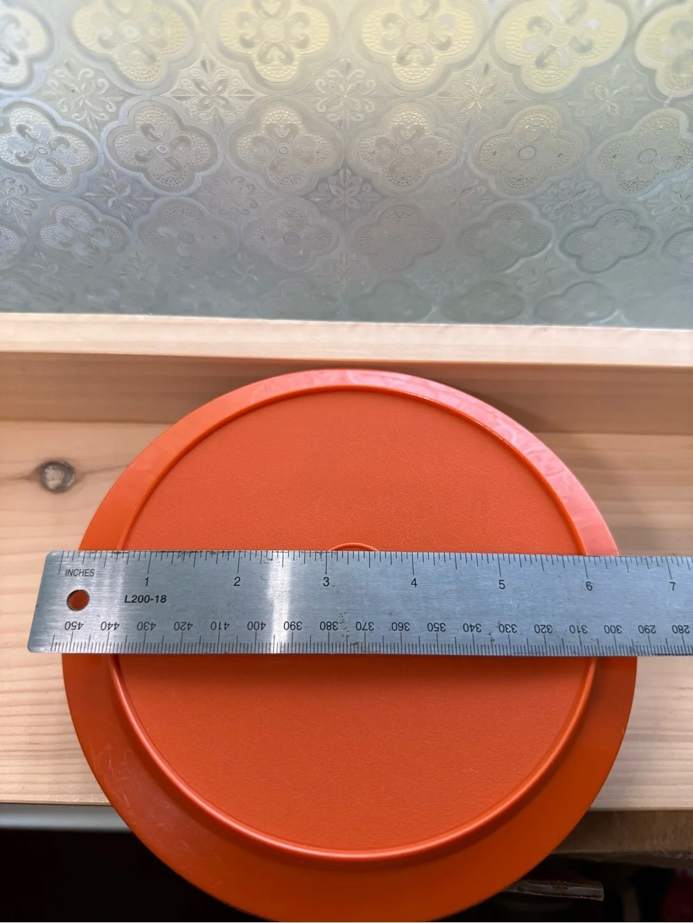 Vintage Tupperware Round 2-Piece Container Set Orange Made in USA MCM
